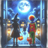 Habe ein unheimliches Halloween Aufkleber (Vorderseite)