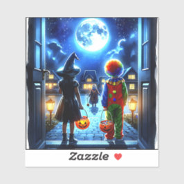 Habe ein unheimliches Halloween Aufkleber