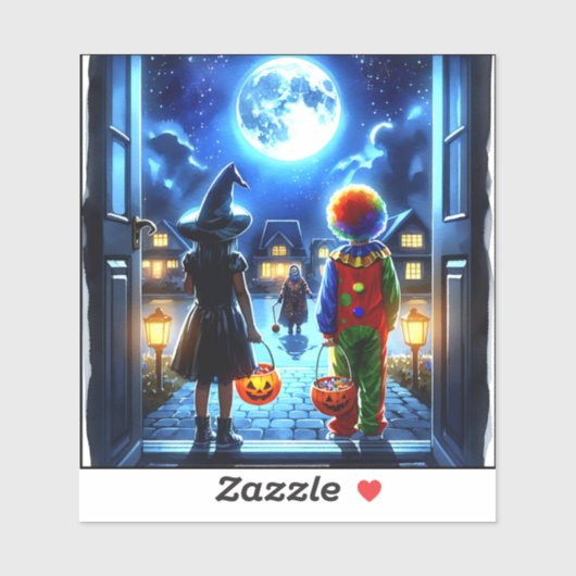Habe ein unheimliches Halloween Aufkleber (Blatt)