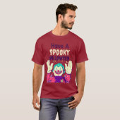 Habe ein unheimliches Halloween mit einer Clowngra T-Shirt (Vorne ganz)