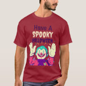 Habe ein unheimliches Halloween mit einer Clowngra T-Shirt (Vorderseite)