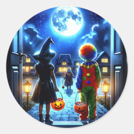 Habe ein unheimliches Halloween Runder Aufkleber