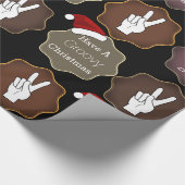 "Habe ein Weihnachtsfest!" Geschenkpapier (Ecke)