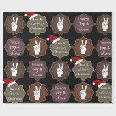 "Habe ein Weihnachtsfest!" Geschenkpapier (Flach)