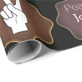 "Habe ein Weihnachtsfest!" Geschenkpapier (Rolleneckpunkt)