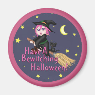 Habe ein zauberhaftes Halloween! Magnet