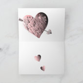 "Habe einen glücklichen Valentinstag" Handgeschrie Feiertagskarte (Innenseite)