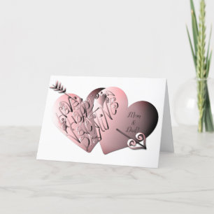 "Habe einen glücklichen Valentinstag" Handgeschrie Feiertagskarte
