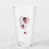 "Habe einen glücklichen Valentinstag" handgeschrie Glas (Rückseite)