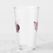 "Habe einen glücklichen Valentinstag" Handgeschrie Glas (Rechts)