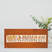 "Habe einen goldenen Tag" Rustikale Peeling (Stehend Vorderseite)