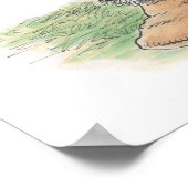 "Habe einen guten Tag, Ace" Pilot Kaninchendruck Poster (Ecke)