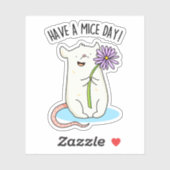 Habe einen Mäuse-Day-Funny-Maus-Puff Aufkleber (Blatt)