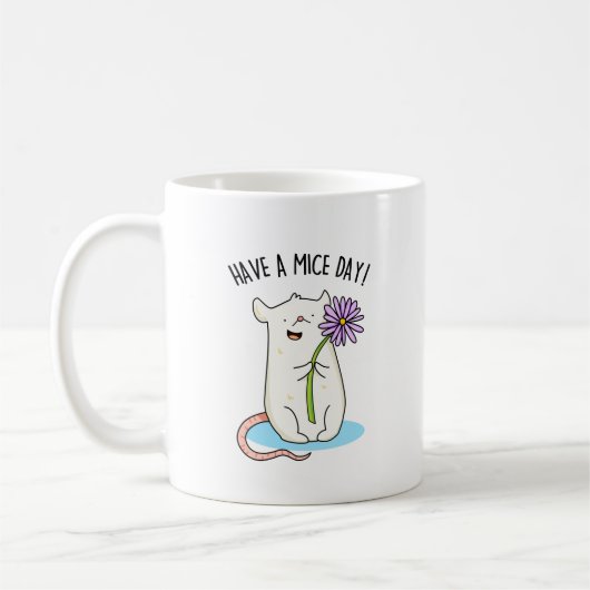 Habe einen Mäuse-Day-Funny-Maus-Puff Kaffeetasse (Links)