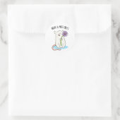 Habe einen Mäuse-Day-Funny-Maus-Puff Runder Aufkleber (Tasche)