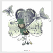 "Habe einen schönen St. Patrick's Day" Kobold  Aufkleber (Blatt)