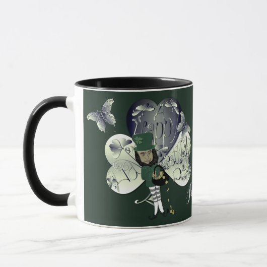 "Habe einen schönen St. Patrick's Day" Kobold Tasse (Links)