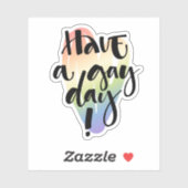 Habe einen Schwulentag Aufkleber (Blatt)