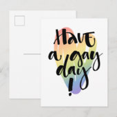 Habe einen Schwulentag Postkarte (Vorne/Hinten)