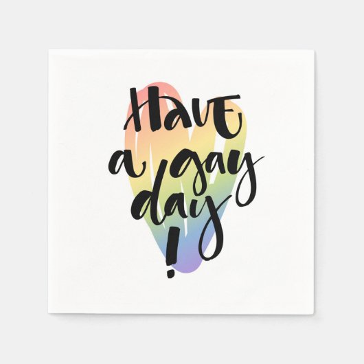 Habe einen Schwulentag Serviette (Vorderseite)