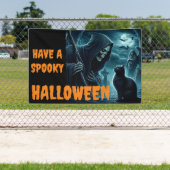 Habe einen unheimlichen Halloween-Grimabeeper Banner (Insitu)