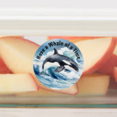 "Habe einen Wal der Zeit" Etiketten (Befestigt)