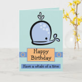 Habe einen Wal von einer Zeit Karte (Gelbe Blume)