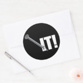 HABE ES GESCHAFFEN! Schwarz Runder Aufkleber (Umschlag)