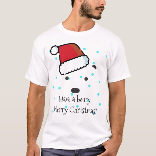 "Habe frohe Weihnachten" T - Shirt der Männer (Vorderseite)
