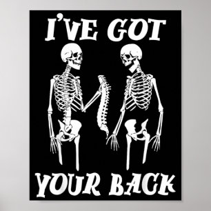 Habe Halloween-Skelett-Totenkopf-Männer und -Fraue Poster