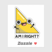 Habe ich den richtigen rechten Winkel Puff? Aufkleber (Blatt)