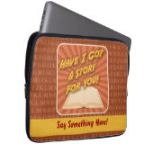 Habe ich dir eine Geschichte Got? Laptopschutzhülle (Vorne Rechts)