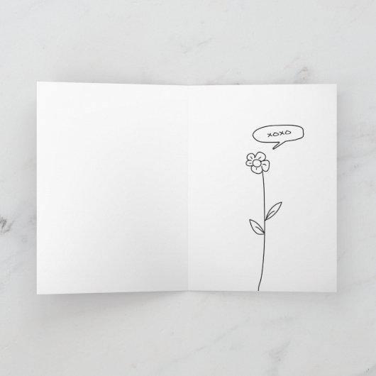 Habe ich dir in letzter Zeit gesagt, dass ich dich Karte (Innenseite)