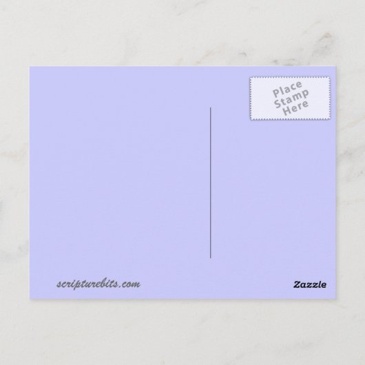 "Habe ich dir nicht geboten? Seien Sie stark und m Postkarte (Rückseite)