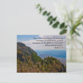 "Habe ich dir nicht geboten? Seien Sie stark und m Postkarte (Stehend Vorderseite)