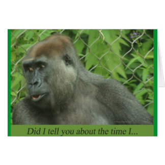 Habe ich dir von der Zeit erzählt, als ich..