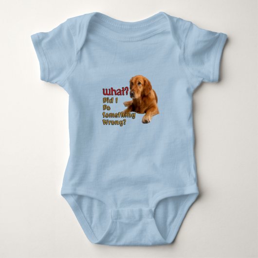 Habe ich etwas Falsches Niedliches Dog Design gema Baby Strampler (Vorderseite)