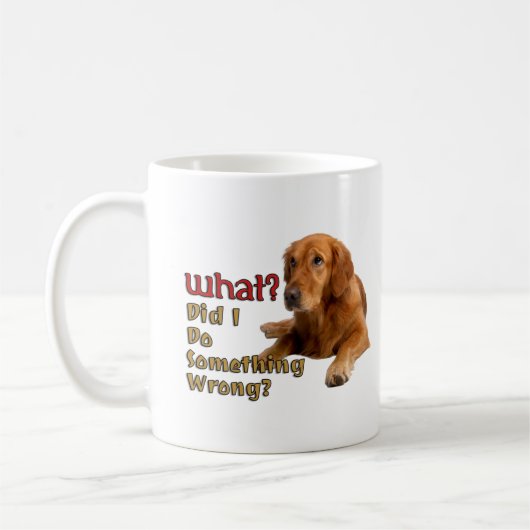 Habe ich etwas Falsches Niedliches Dog Design gema Kaffeetasse (Links)