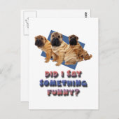 Habe ich etwas Komisches gesagt? Postkarte (Vorne/Hinten)