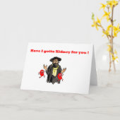 HABE ICH FÜR DICH EINE NIERE. KARTE (Gelbe Blume)