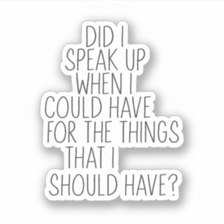 Habe ich mich gemeldet? aufkleber