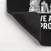 Habe kein Buchproblem lustig lesen Bücherwurm Mousepad (Ecke)