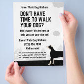 Habe keine Zeit, um deinen Hund zu Fuß zu erreiche Flyer (Hand)
