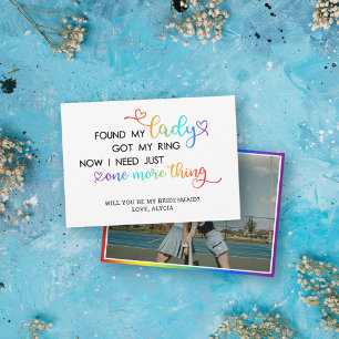 Habe meine LGBT-Hochzeitsbrautjungfer gefunden Einladung