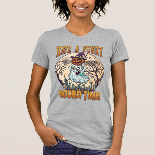 Habe verrückte Kürbiszeit Geist Kürbis Friedhof T-Shirt