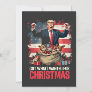 Habe, was ich zu Weihnachten wollte Trump Santa Save The Date