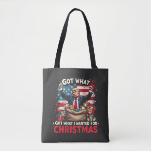 Habe, was ich zu Weihnachten wollte, Trump Santa Tasche