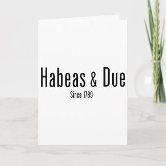 Habeas Corpus Due Process Seit 1789 Minimale Verfa Karte