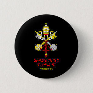 Habemus Papam Katholischer Papst Leo Xiv Christlic Button