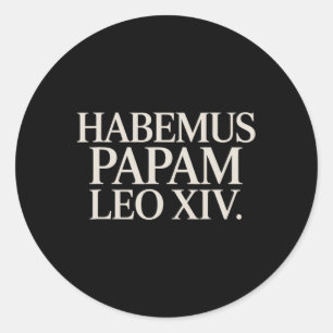 Habemus Papam Leo Xiv. Papst Runder Aufkleber